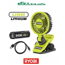 VENTILATORE PORTATILE  4V. RYOBI ART. RCF4-120G
